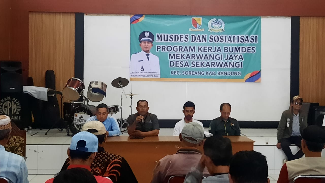 MUSDES DAN SOSIALISASI PROGRAM KERJA BUMDES 